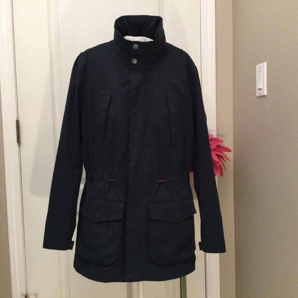 Mavi Blue Outer Wear Hooded Long Zip Jacket S - Picture 4 of 15